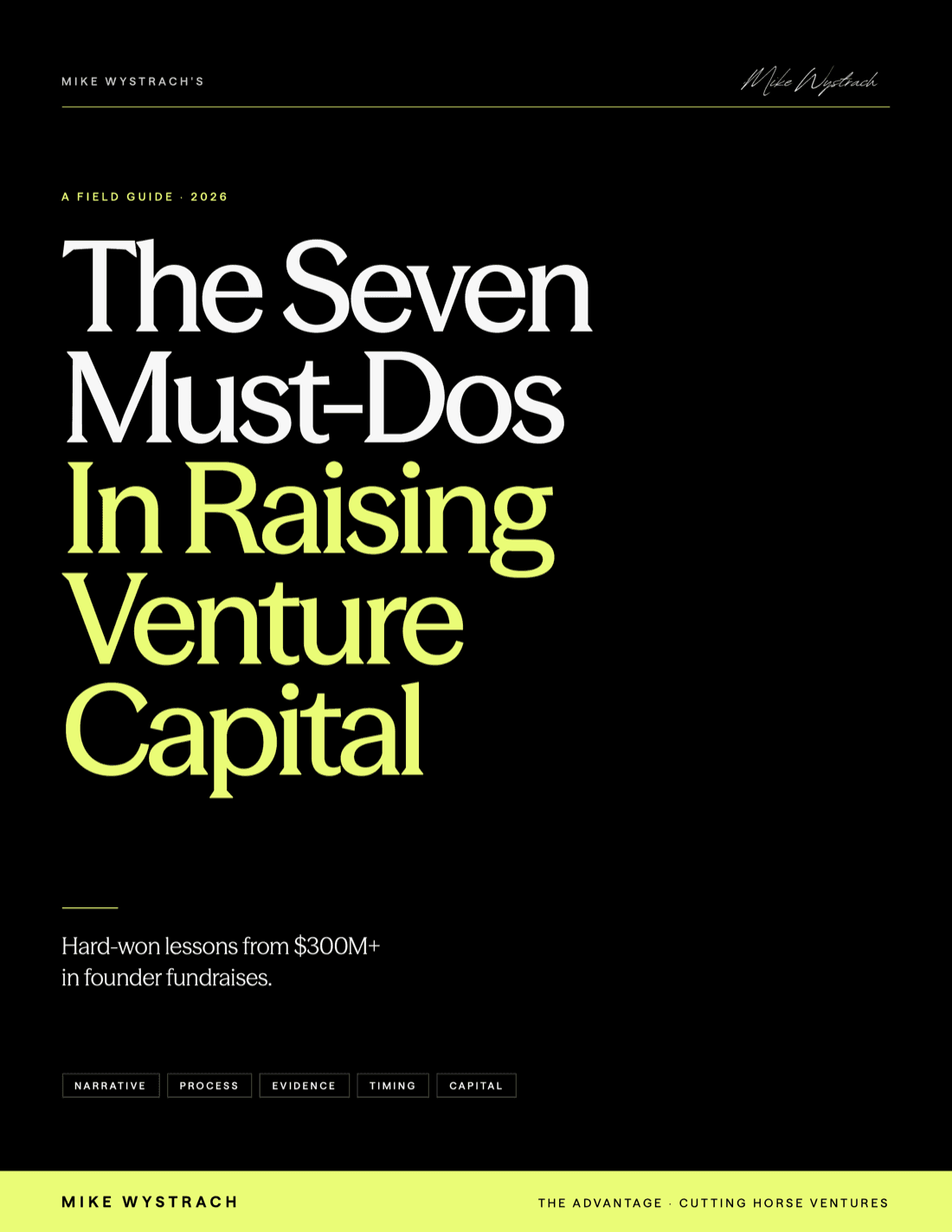 Cover of The Seven Must-Dos in Raising Venture Capital
